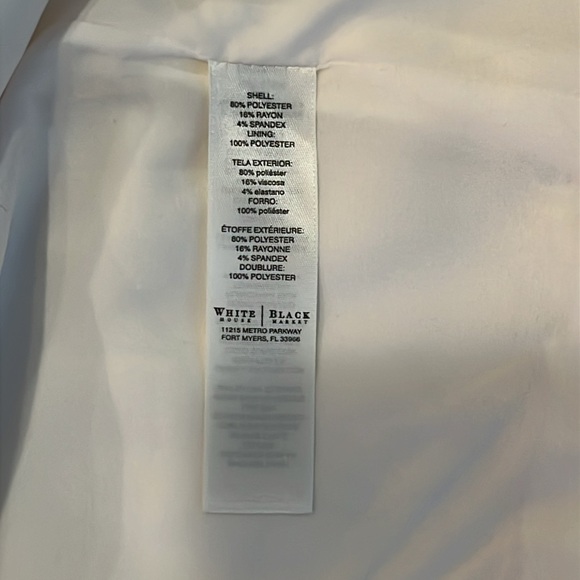 WHITE HOUSE/ BLACK MARKET Women’s Blazer (Ivory) Size 14 (NWT) - Picture 5 of 6